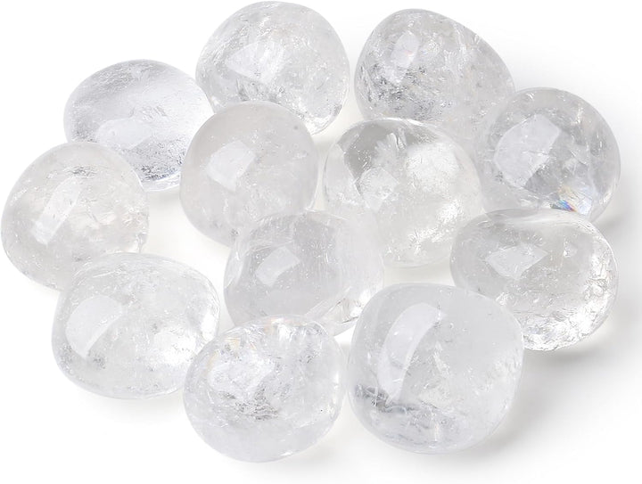 0.55Lb Healing Crystals Gemstones Set Polished Gems Stones for Kids Decorative Coloured Tumbled Bulk Chakra Spiritual Reiki Divination Meditation Rock Stone 15PCS