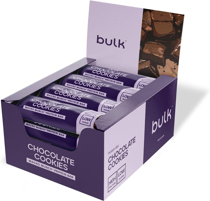 Macro Munch Protein Bar | Salted Caramel Flavour | 12 X 62G | 20G High Protein | Low Sugar | 6.7G Fibre | Soft-Baked Triple Layer | Healthy Snack Bar for Gym | Fitness | On-The-Go | Vegetarian