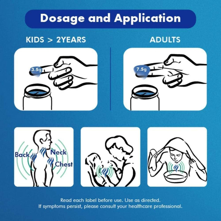 KRUM  Vapo Rub - Ointment for Cold Relief - 100G (Imported)