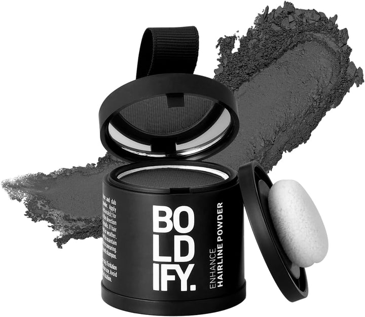 Hairline Powder - Root Touch up Hair Color for Gray Coverage - Bald Spot Concealing Hair Powder for Women and Men - 24-Hour Stain-Proof - Dark Brown