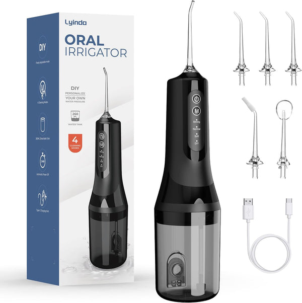 Water Flossers for Teeth Cordless, 2025 Upgrded Water Dental Flosser Remover with 5 Jet Tip and 4 Modes, Irrigator Dental with Ultra-Long Standby, Lp7 Waterproof Electric Flossers for Tavel and Home