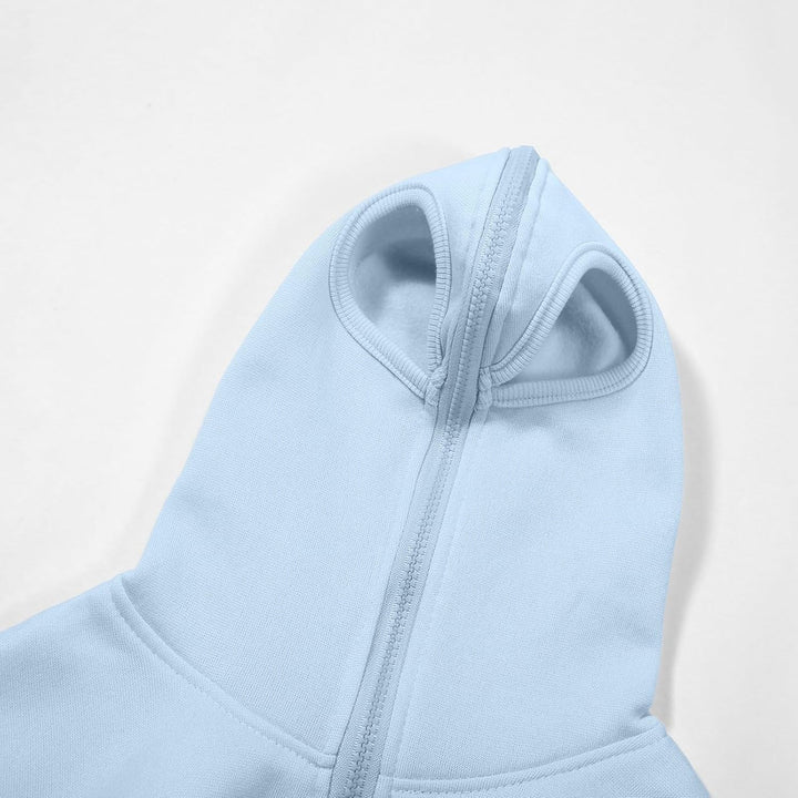 Boys Print Hooded Pullover Sweatshirt with Zipper Eyelets and Pocket for Kids Casual Wear for Men