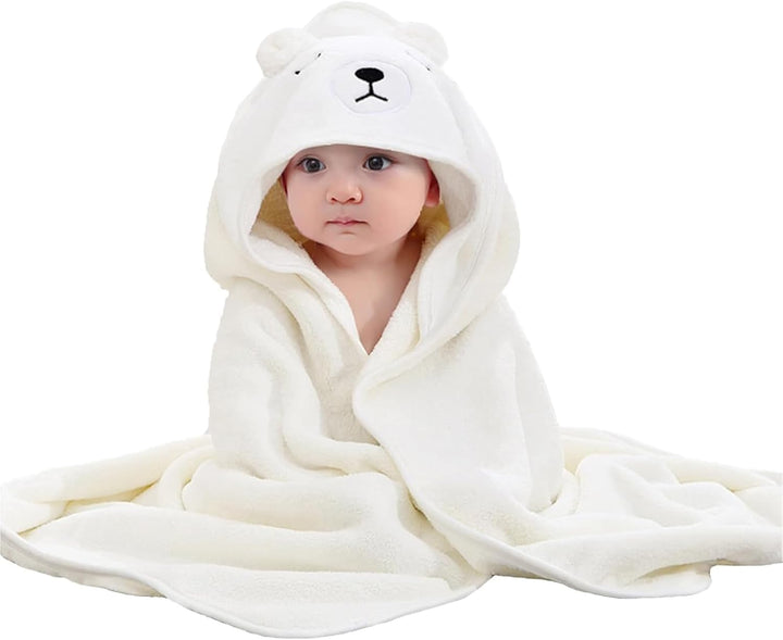 3 Pcs Hooded Baby Towel, Ultra Soft Newborn Towels, Unique Animal Design Baby Towel Set with Hood, Super Absorbent, Baby Essentials for Newborn, for Newborn Baby Boy and Girl, 80X80Cm