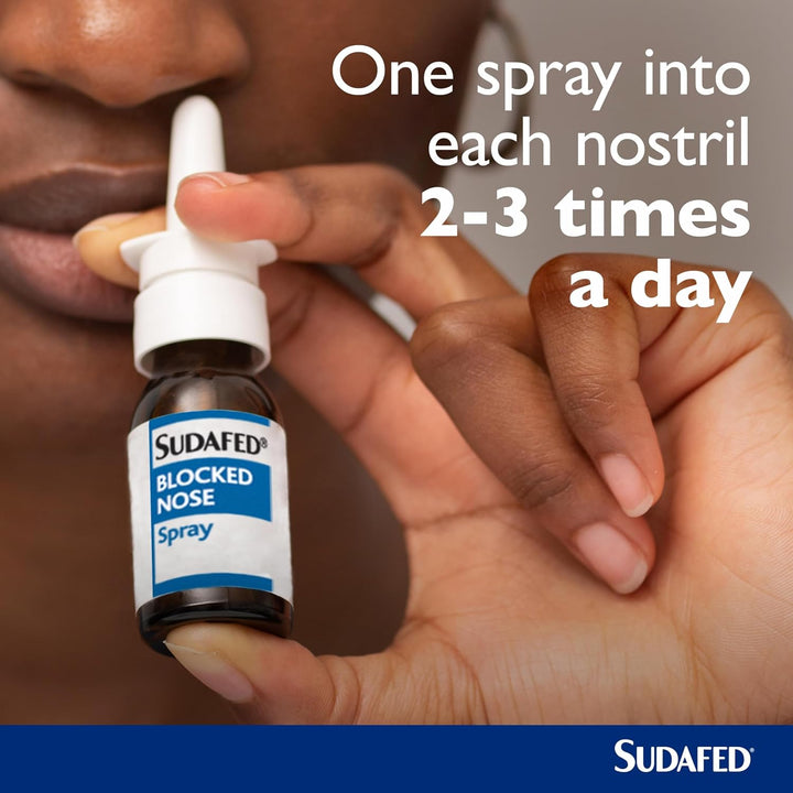 Blocked Nose Nasal Spray 15Ml, Congestion Relief That Gets to Work in 2 Minutes and Lasts for up to 10 Hours