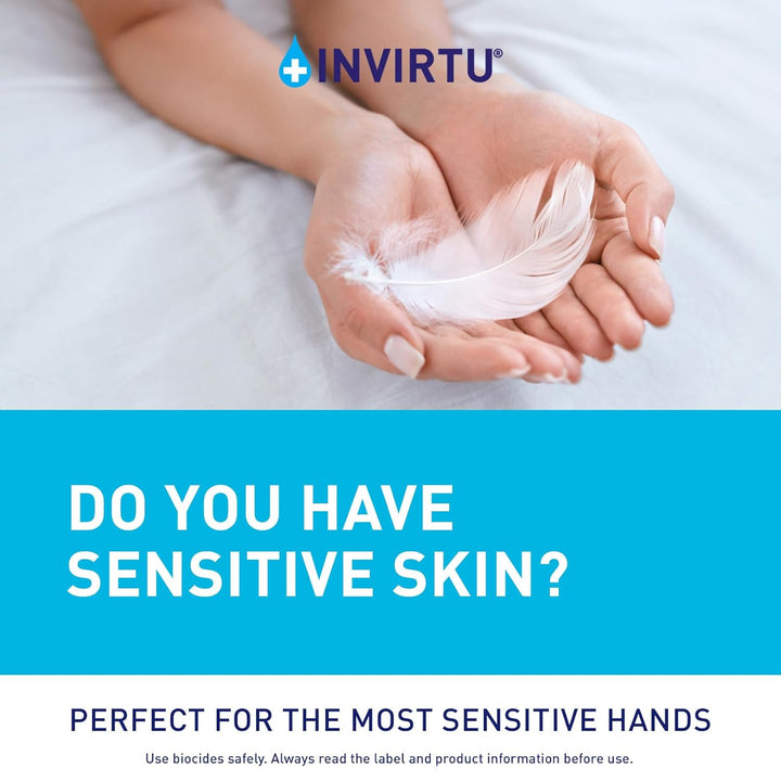 INVIRTU Alcohol Free Antibacterial Hand Sanitiser Foam (100Ml) - Kills 99.9% of Bacteria & Viruses - Great Hand Sanitiser for Travel & Festivals – Non-Scented Disinfectant - Kind to Skin