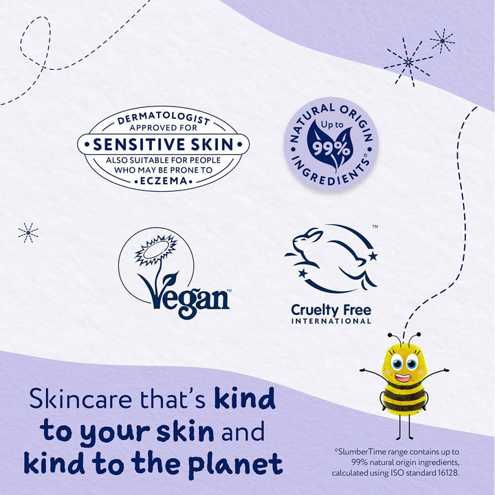 Slumbertime Sleep Bath Soak, Calming Lavender & Moon Milk | Soothing & Hydrating | Suitable for Newborns with Dry, Sensitive Skin, 250Ml