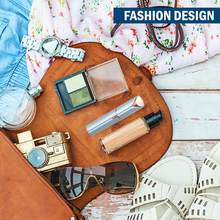 Lady Shaver for Women, Facial Hair Remover, Facial Hair Remover for Women, USB Rechargeable Facial Epilator, Hair Removal Device for Peach Fuzz/Facial Hair/Lip/Chin Travel Size