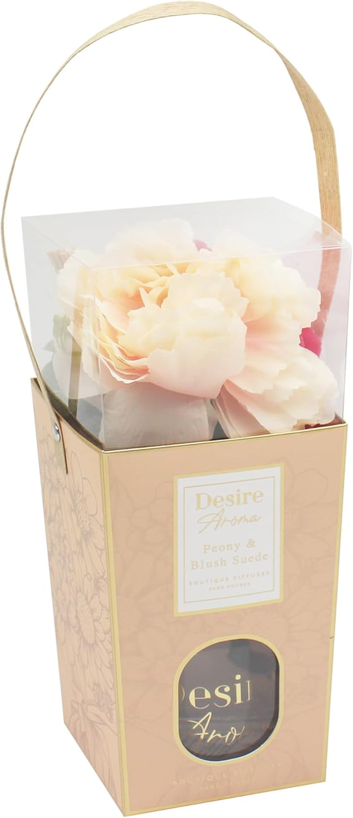 Desire Aroma Peony & Blush Suede Red & Pink Bouquet 200Ml Reed Diffuser for Home Fragrance | Air Freshener Aromatherapy Diffuser for Stress Relief | Diffusers Gift for Women & Men