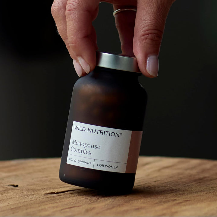 Food-Grown® Menopause Complex | Menopause Vitamins with Magnesium & Ashwagandha to Support Hormonal Balance for Women, Mental Resilience, Fatigue | Menopause Supplements | 60 Capsules