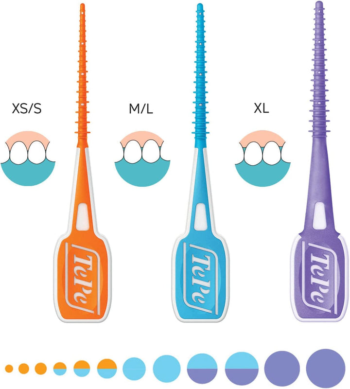 Easypick Toothpicks, Orange, ISO XS-S, 60Pcs, Dental Plaque Removal Tool, Efficient and Easy Cleaning between the Teeth, Toothpicks for Narrow Gaps
