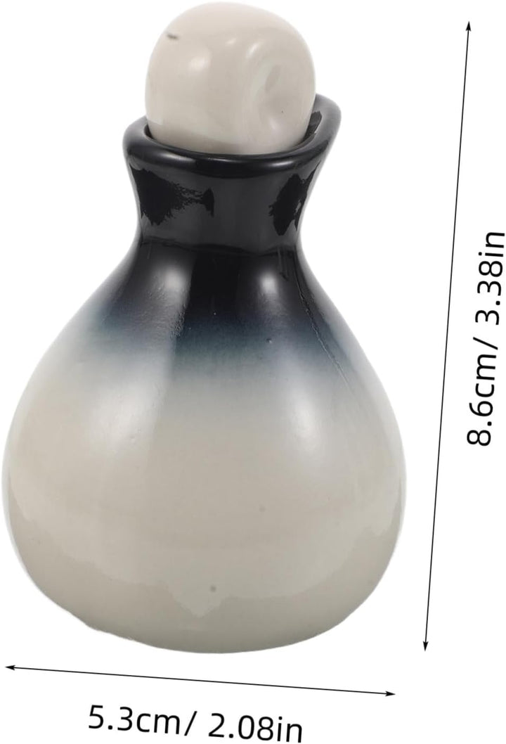 Ceramic Essential Oil Bottles with Caps Airtight Aromatherapy Dispensers for Massage Oil Precision Pouring Small for Beauty Salon Longterm Preservation and Decorative Spa