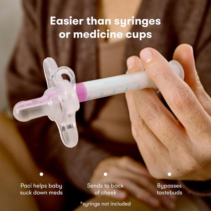 Soother-Style Medicine Dispenser, Medi  Medicine Accu-Dose Soother, Baby Medicine Dispenser for Mess & Fuss Free Use