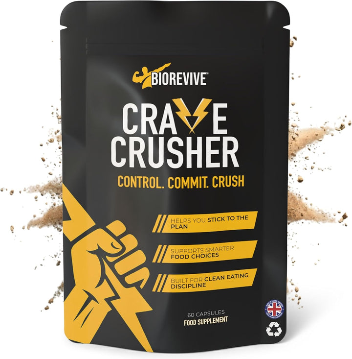 Crave Crusher – Appetite Suppressant with 5-HTP, Glucomannan, Green Tea, Chromium & Black Pepper for Craving Control, Metabolism Support & Weight Management
