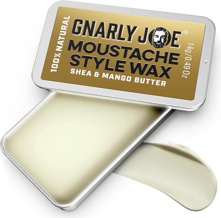 Beard Styling & Straightening Wax - 50G Beard Wax for Men Strong Hold - Natural Beard Styling Balm & Conditioner - Triple Action Beard Grooming Wax for Style, Tame & Moisture - Made in UK