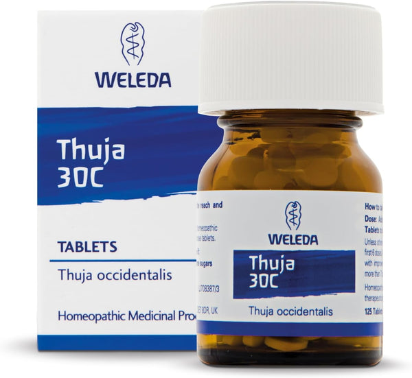 Thuja 30C, Homeopathic Medicinal Product, Thuja Occidentalis 30C, Vegetarian, 125 Tabs
