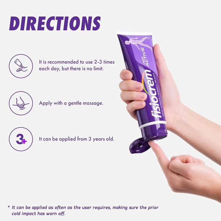 Cream Active - Herbal Moisturising Massage Rub for Neck, Shoulders & Back Comfort - Contains Arnica Montana - Trusted 30+ Years - 60Ml