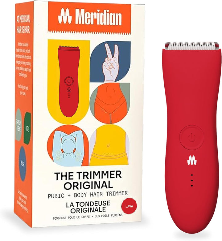 the Trimmer Original, Body Hair Trimmer for Men, Electric Shaver for Pubic Hair, Chest, Legs & Bikini, Waterproof & Rechargeable, Onyx