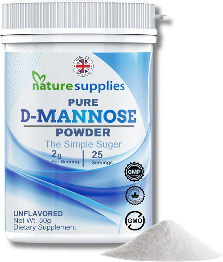 D Mannose Powder 150 G Pack - Pure D-Mannose for Natural Support - (NOT D Mannose Capsules or Tablets) GMO Free, Vegan Friendly, No Chemicals - High Strength Dmannose Supplement by