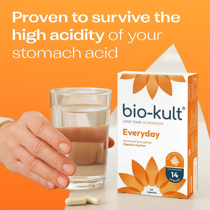 Everyday Multi-Strain Formulation Probiotics for Digestive System, 60 Capsules (Pack of 1)