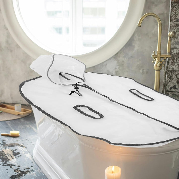 Foldable Tub Lid for Soaking Bucket Insulated Bath Cover with Smooth Surface Easy to Install Plastic Replacement Lid for Home Spa Massage Use