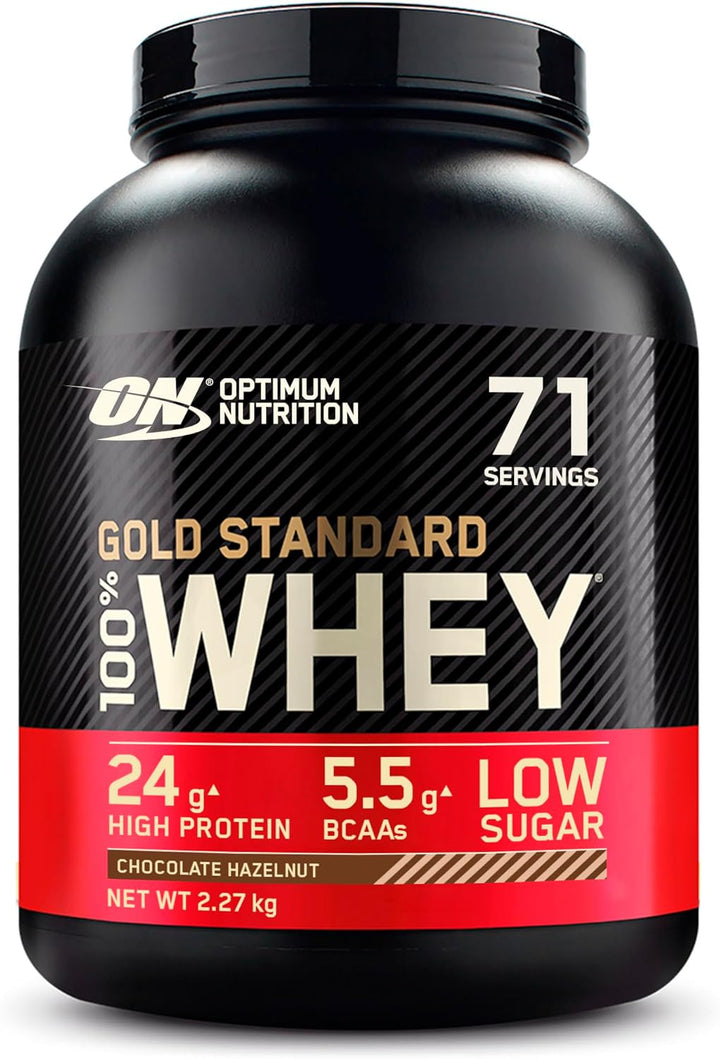 Gold Standard Whey Muscle Building and Recovery Protein Powder with Naturally Occurring Glutamine and Amino Acids, Extreme Milk Chocolate, 71 Servings, 2.27Kg, Packaging May Vary