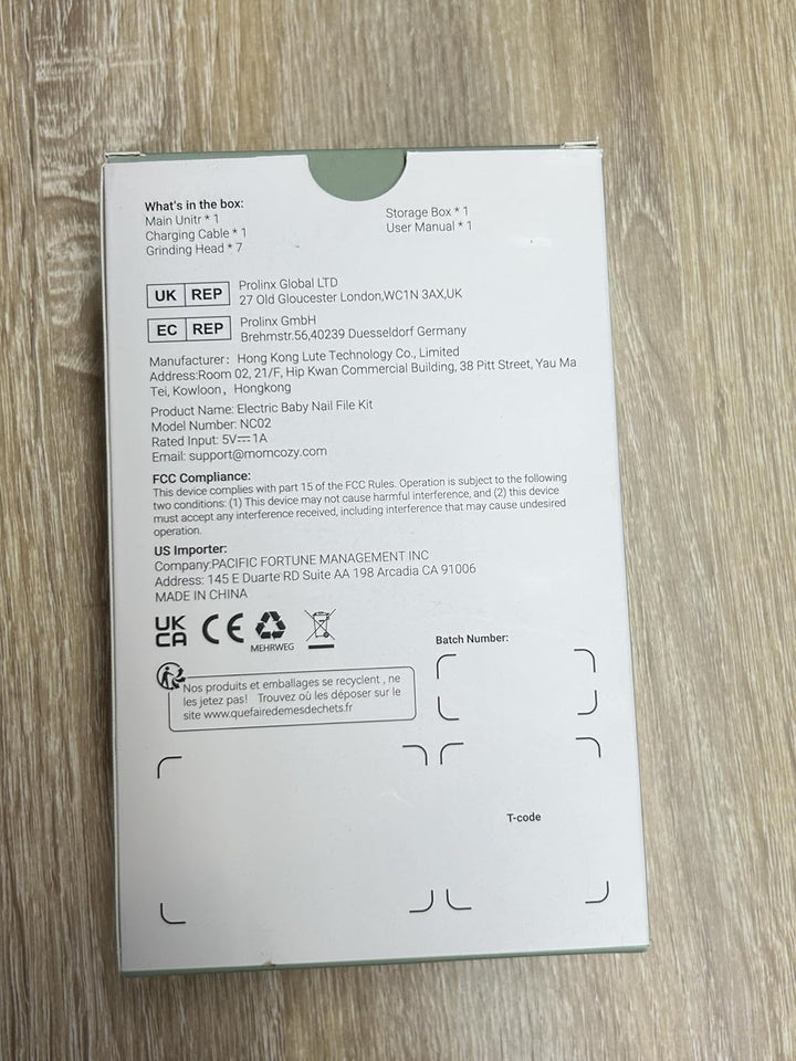 Baby Nail File Electric, Gentle Baby Nail Trimmer Electric Rechargeable, Baby Nail Clipper Electric, 360° Fog LED Gentle Light, 7 Grinding Head Replacement Pads