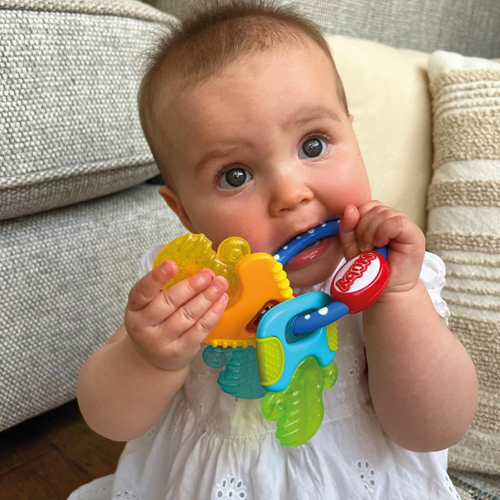 Icybite™ Keys – Soothing Teether | Multiple Teething Surfaces | Refrigerator Safe | Suitable from 3 Months Plus