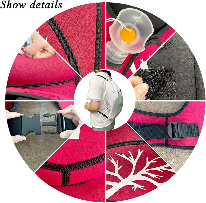 Anti Choking Obstruction Trainer Vest, Airway Obstruction Simulation Training Wearing Vest with Back Shot, Adjustable Shoulder Straps and Waist Belt, Intuitive Operation, for First Responder