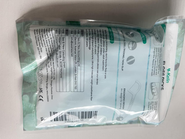 Dental Floss-100 Pcs Dental Floss Toothpick,Teeth Stick,Tooth Picks,Floss Picks,Teeth Cleaning (Mint, 100 Pcs) (100 Count (Pack of 1), Mint)