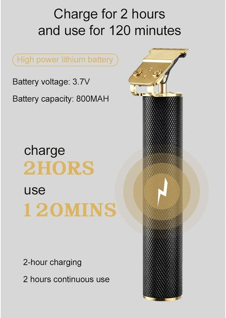 USB Rechargeable Trimmers Professional Hair Finishing Trimmers Electric Trimmers Black