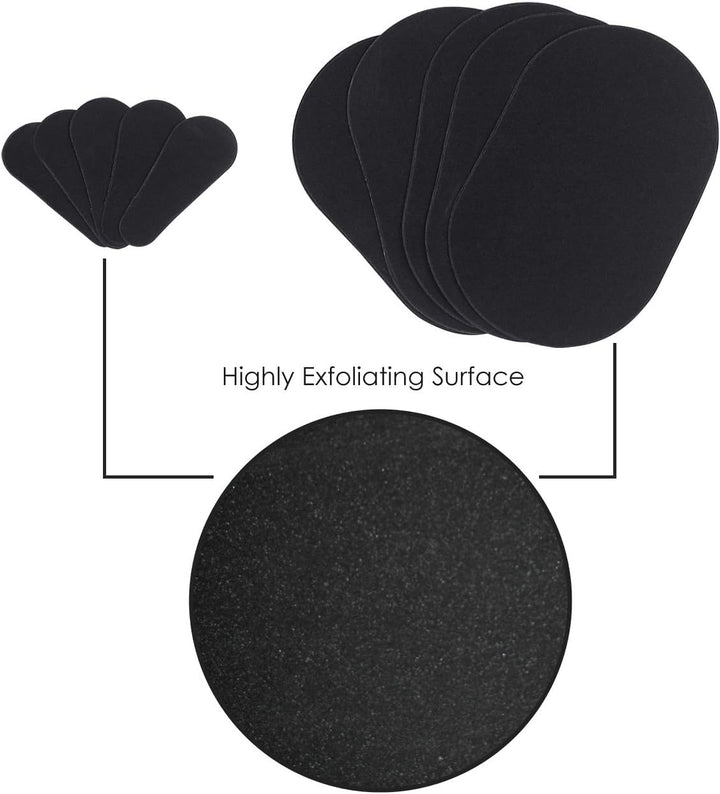 Exfoliating Hair Removal Buffer Pads X20 - Large Pads - Smooth Skin on Legs, Arms & Body - Unwanted Hair Depilation Replacement Pack