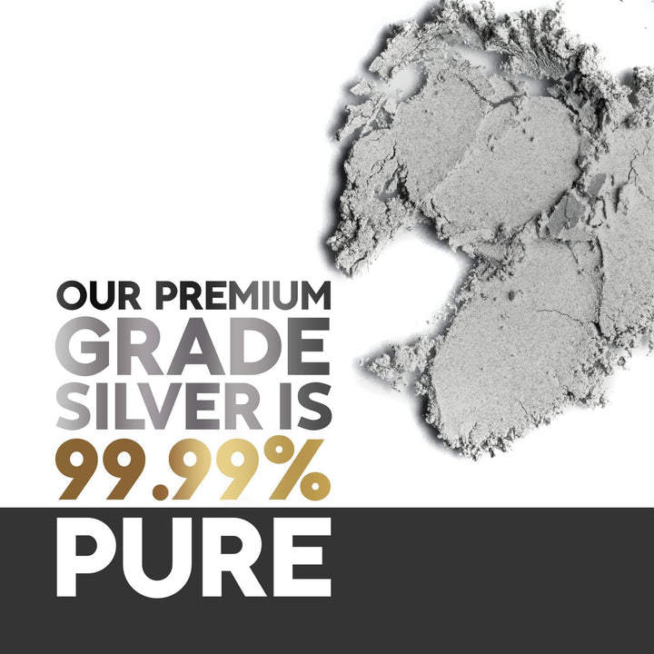 Colloidal Silver for Humans 500 ML ● 99,99% Pure Silver ● Active Silver Ions ● for Whole Family ● GMP Certified Facility ● Optimal Concentration 20 PPM ● SILVERPLUS