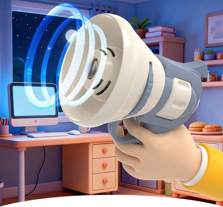 Costume Projector & Voice Changer Speaker,Transformation Projector Speaker,Voice Props Can Record Audio,Handheld Projectors Bag Charm with Funny Sound Effects for Kids & Adults (Yellow)