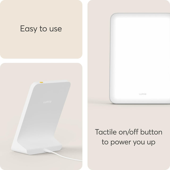 Mini, Compact Bright Light Therapy Lamp for Improved Mood, Energy and Alertness