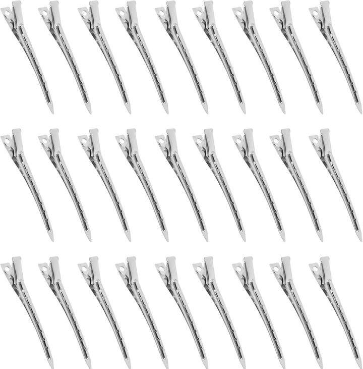 36 X Hair Clips for Styling, 3.5" Duck Bill Clips, Pin Curl Metal Sectioning Rollers, Long Roller Styling Alligator Hairdressing