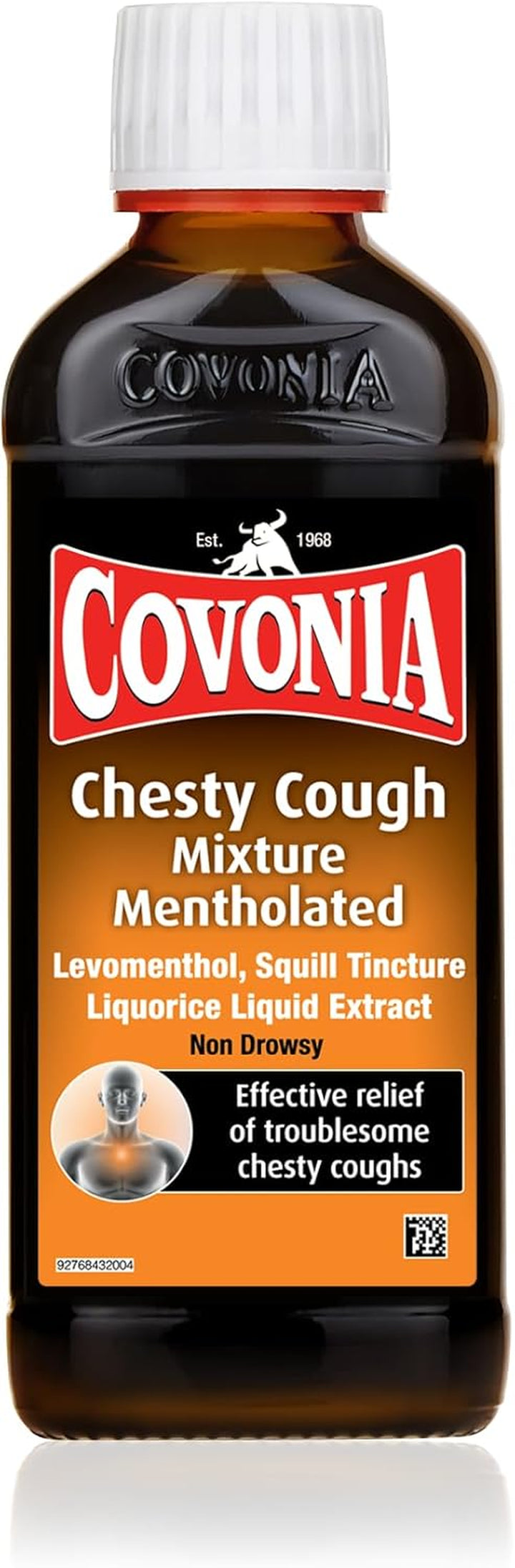 Chesty Cough Mixture Mentholated,Loosen Chesty Coughs & Troublesome Stubborn Mucus,Suitable for Vegetarians & Vegans,For Adults & Children Aged 5 +, Cough Medicine,300Ml