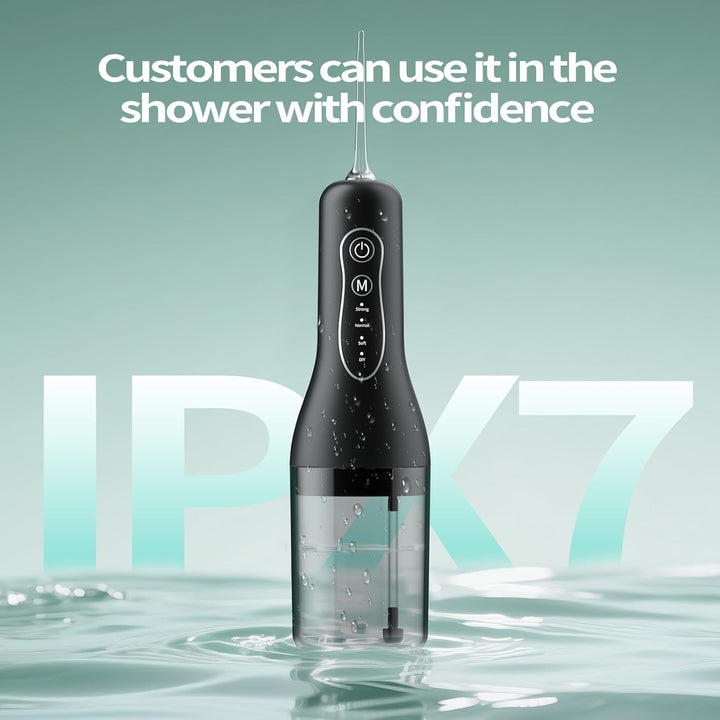 Water Flossers for Teeth Cordless, 2025 Upgrded Water Dental Flosser Remover with 5 Jet Tip and 4 Modes, Irrigator Dental with 260ML Watertank, Lp7 Waterproof Electric Flossers for Tavel and Home Use