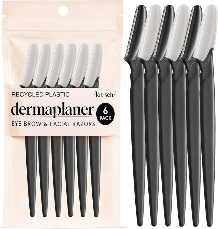 Dermaplaning Blades for Face - Face Razors for Women and Men | Eyebrow Razor & Facial Hair Remover | Exfoliates Facial Skin, Eyebrow Shaper | Dermaplaning Tool, 12Pc (Terracotta)