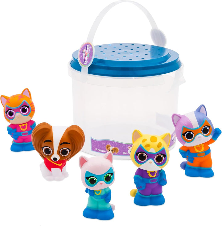 Store Official  Pixar Cars Bath Toy Set, 5 Pc., Baby Playset Includes Lightning Mcqueen, Mater, Red, Sheriff and Sarge Figures - Bath or Paddling Pool Toy, Suitable for 6 Months+