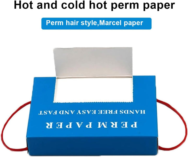 Salon Perm Paper Hair Curling Paper Disposable Hot Cold Hair Curling Tissue for Hairdressing Styling Tools 350PCS, Perming End Papers