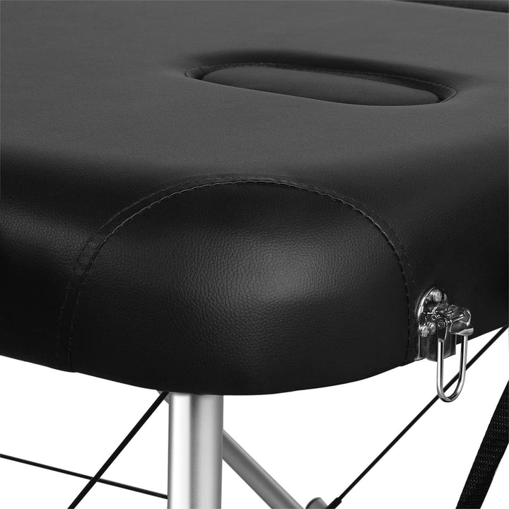 Folding Massage Table Portable Salon Couch Bed Professional Beauty Tattoo Therapy Table with Adjustable Legs 3 Sections