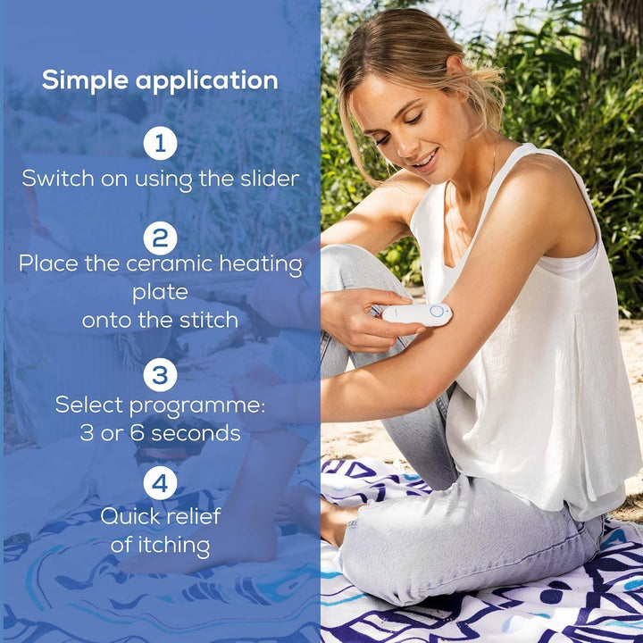 BR90 Insect Bite Healer, Heat Pen for Fast Relief from Mosquito and Insect Bites and Stings, Chemical-Free Treatment Device with Built-In Led Light for Easy Use Day & Night