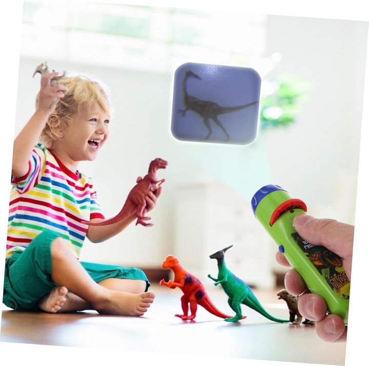 Dinosaur Projection Toy Interactive Dinosaur Projection Flashlight Boys and Girls Hands Toy for Playtime Educational for Toddlers