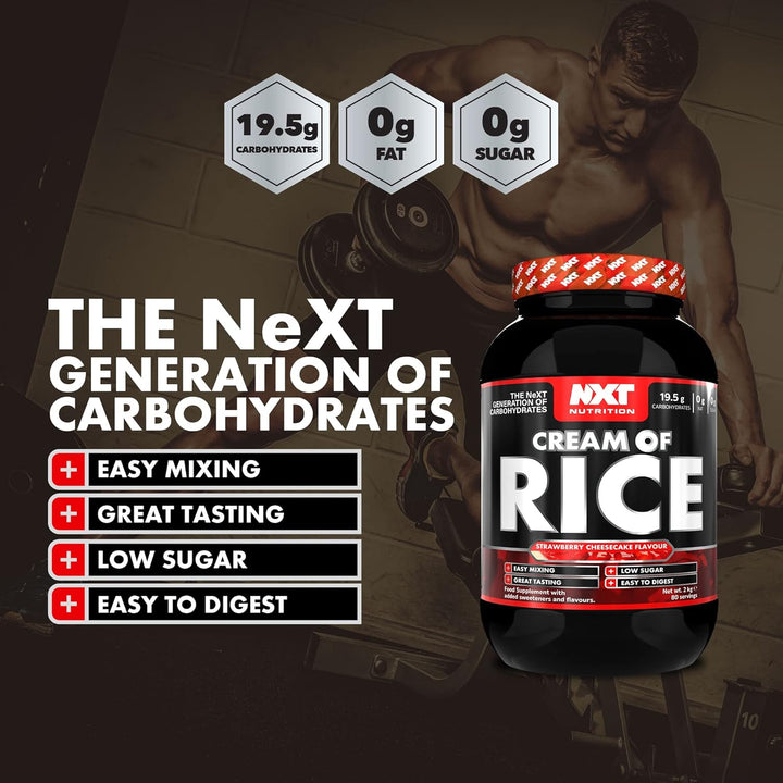 Cream of Rice 2Kg - 80 Servings (Strawberry Cheesecake)