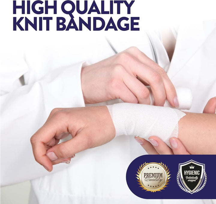 Conforming Bandage, Gauze Bandage Roll 7.5Cm X 4M - Pack of 12