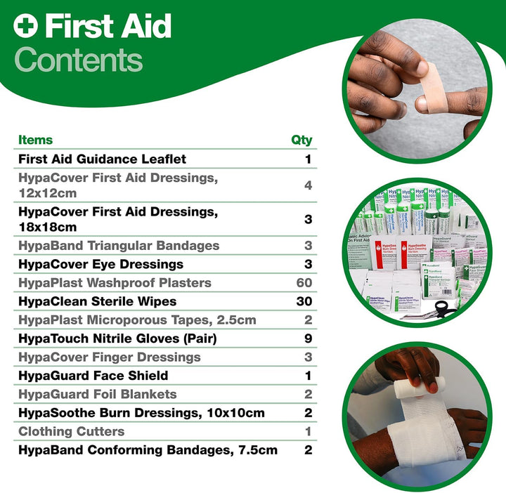 Safety First Aid First Aid Kit Refill Pack British Standard 8599 Compliant, Medium 25-100 Persons