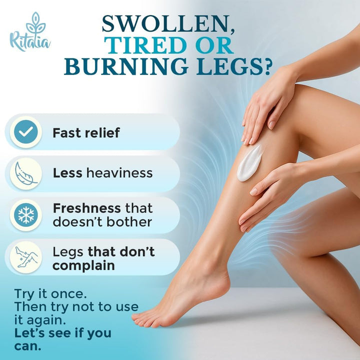 ® 500Ml COOLING LEG CREAM | DRAINING & REVITALIZING GEL for VARICOSE VEINS & SWOLLEN LEGS | BIO CRYOGEL for CIRCULATION, FIRMING & TONING
