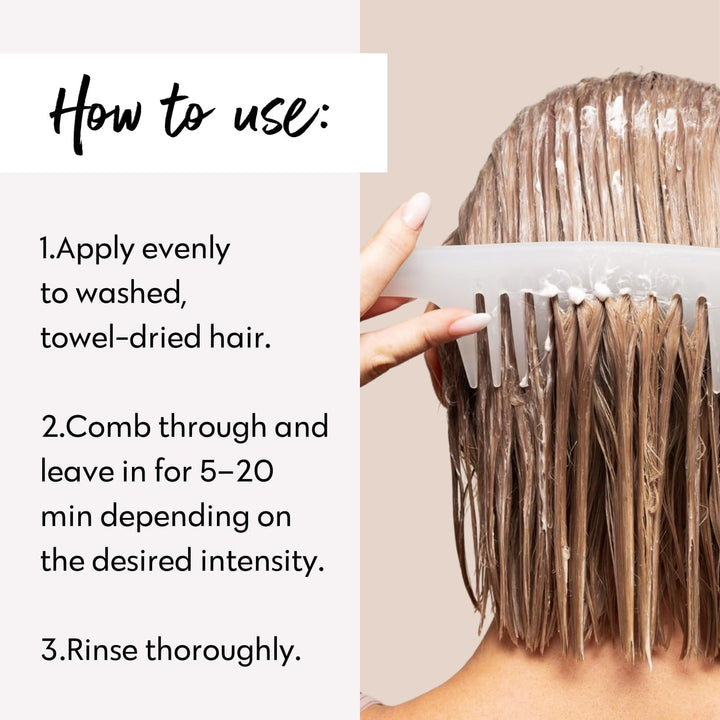 Color Mask – Cool Sand Blonde - (27 Colors) Color Depositing Conditioner, Toning Treatment, Tone & Enhance Color-Treated Hair - Semi Permanent Hair Dye, Vegan and Cruelty-Free, 6.76 Fl Oz