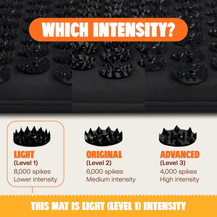 Acupressure Mat for Relaxation, Level 1, 8,000 Signature Spikes That Massage Muscles, Aid Sleep & Unlock Inner Tension | Similar to Acupuncture, No Needles Required