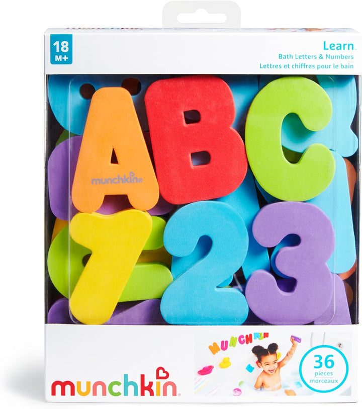 Learn Baby Bath Foam Letters & Numbers | Mess-Free Baby Bath & Shower Toys | Sticks on Tiles & Porcelain | Creative Toddler Bath Toys